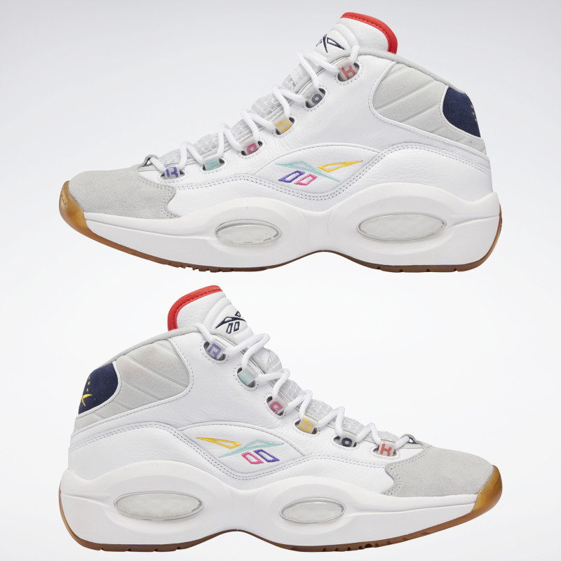REEBOK Question Mid for men - Cloud White/Vector Navy/Pure Gray 2
