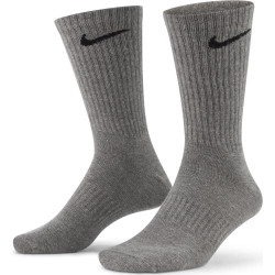 Lot de 3 paires de chaussettes d'entraînement Nike Everyday Lightweight Crew - Gris/Noir/Blanc - SX7676-964