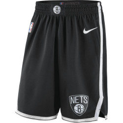 NIKE Short de basketball Brooklyn Nets - Noir/Blanc