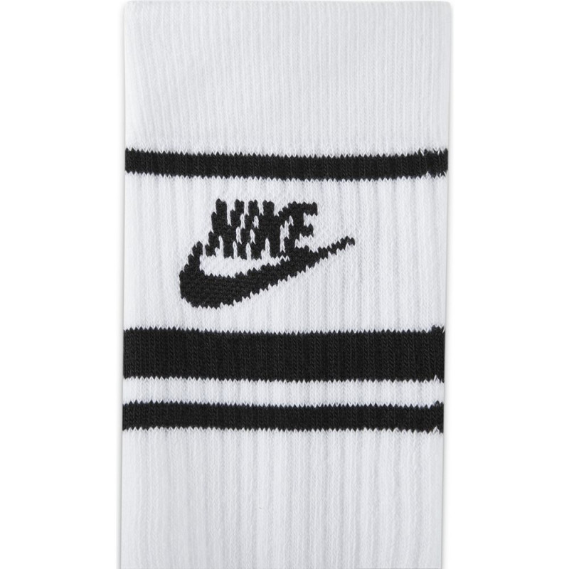 Nike Sportswear Everyday Essential Crew Socks (3 Pairs) - White/Black/Black