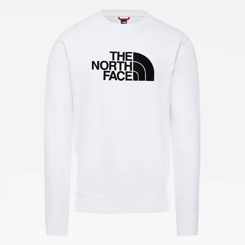 THE NORTH FACE Drew Peak Men's Crewneck Sweatshirt - TNF White/TNF Black