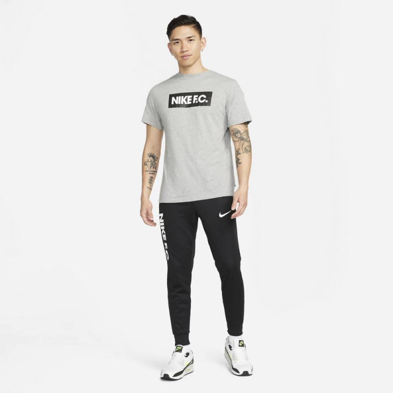 NIKE Men's FC Dri-FIT Knit Football Pants - Black/White/White