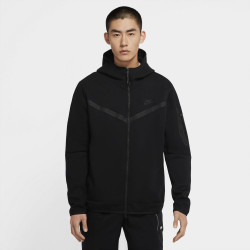 CU4489-010 - Nike Sportswear Tech Fleece Men's Hooded Jacket - Black/Black