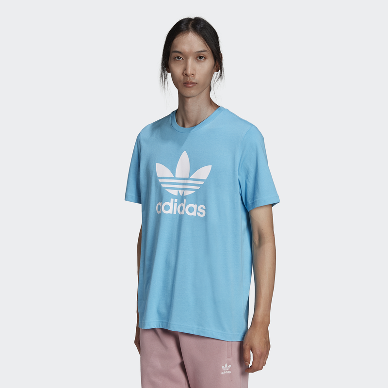 حليب بوني T-Shirt manches courtes homme adidas Originals Adicolor - Bleu حليب بوني