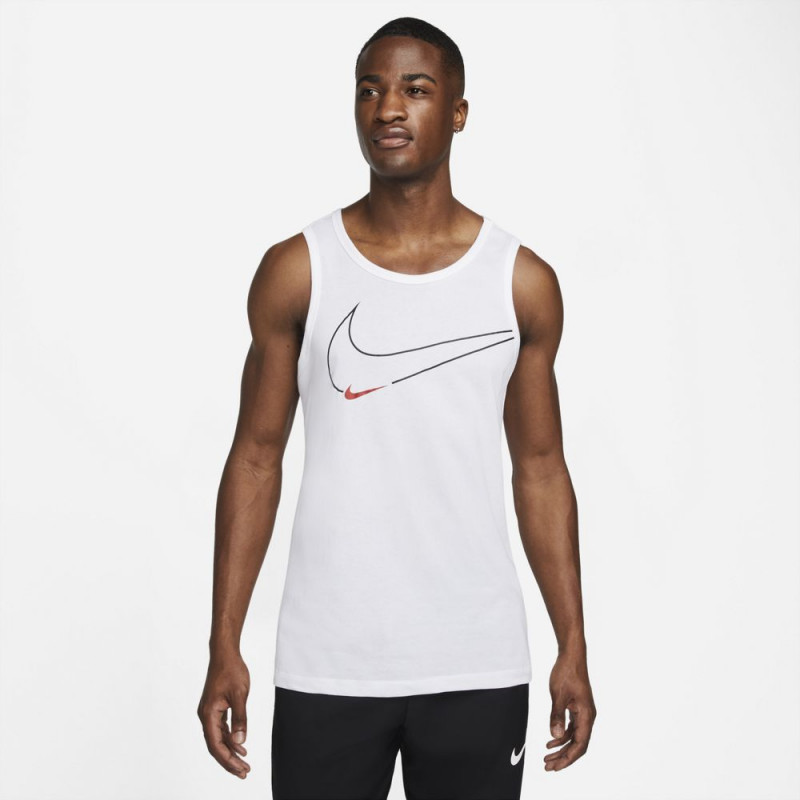shy moron Preparation Haut d'entraînement sans manches pour homme Nike Dri-FIT - Blanc