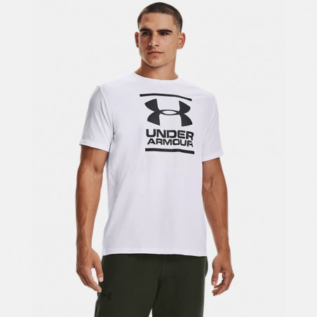 T-shirt homme Under Armour GL Foundation - Blanc/Noir - 1326849-100