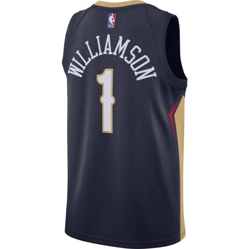 NIKE Zion Williamson Pelicans Icon Edition 2020 NBA Swingman Basketball Jersey - College Navy/Club Gold