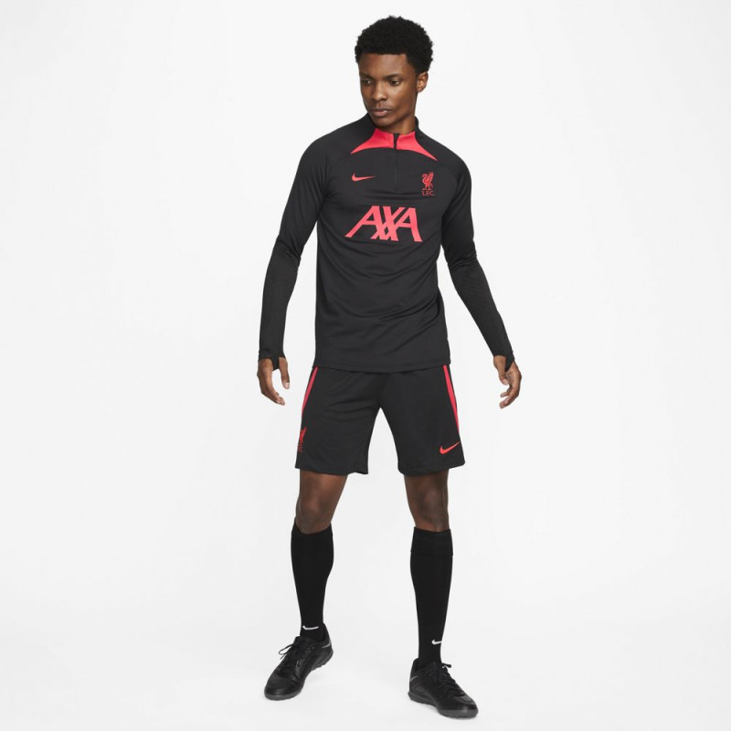 Nike Dri-FIT Liverpool FC Strike Men's Long-Sleeve Football Top - Black/Siren Red/Siren Red