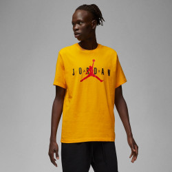 T-shirt pour homme Jordan Air Wordmark - Taxi/noir/rouge feu