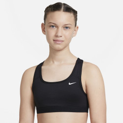Brassière de sport pour grand enfant (fille) Nike Swoosh - Noir/Blanc