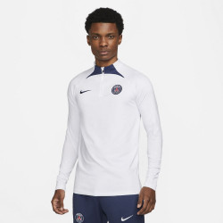 Haut d'entraînement de football Dri-FIT pour homme Nike Paris Saint-Germain Strike - Blanc/Blanc/Marine Minuit/Marine Minuit