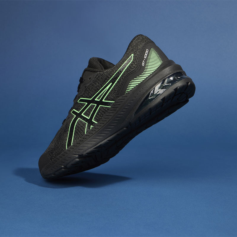 Asics GT-1000 11 GS Children's Shoes (36-40) - Graphite Grey/New Leaf