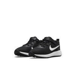 DD1095-001 - Nike Revolution 6 children's sneakers - Black/Black-Dark Smoke Gray