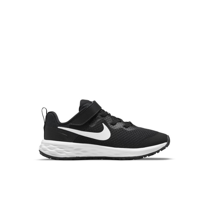 Nike Revolution 6 NN (PSV) Kids' Shoes (38-35) - Black/Black-Dark Smoke Gray