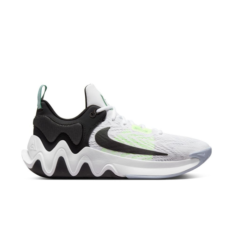 Chaussures de basket-ball Nike Giannis Immortality 2 - Blanc/Noir-Barely Volt-Grey Fog
