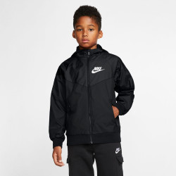 850443-011 - Nike Sportswear Windrunner Jacket - Black/Black/Black/White