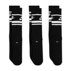 DX5089-010 - Lot de 3 paires de chaussettes Nike Sportswear Everyday Essential - Noir/Blan