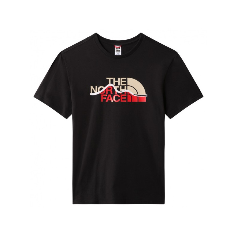 T-shirt pour homme The North Face Mountain Line - Noir - 7X1N-JK3
