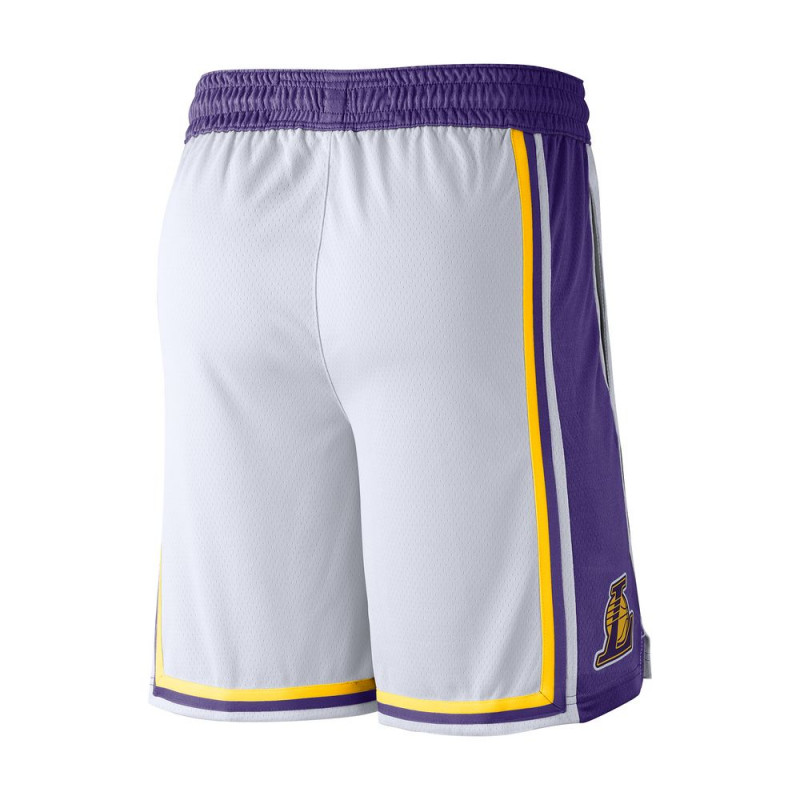 Men's Nike Los Angeles Lakers NBA Swingman Basketball Shorts - White/Field Purple/Field Purple
