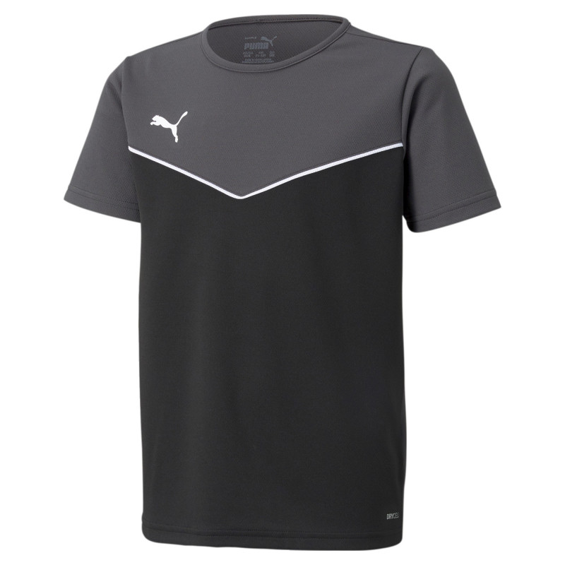 Puma IndividualRise Kids Football Shirt - Puma Black-Asphalt