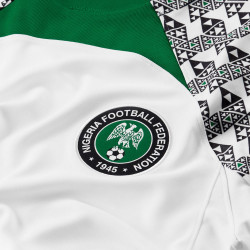DN0695-100 - Nike Dri-FIT Nigeria (NFF) Away 22/23 Stadium Jersey - White/Pine Green/Black