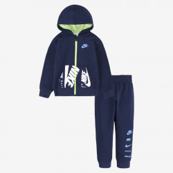 66J859-U90 - Baby (12-24 months) Nike Sportswear Fleece Po & Jogger Set - Navy/Green