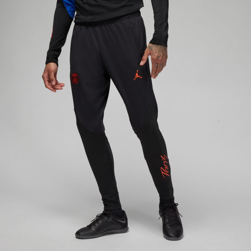 DN1265-010 - Pantalon d'entraînement Nike Paris Saint-Germain Strike Extérieur - Black/Black/Bright Crimson