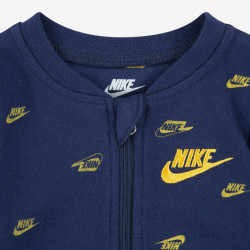56K023-U90 - Newborn (0-9mths) Nike Club Camo Aop Coverall - Navy/Yellow