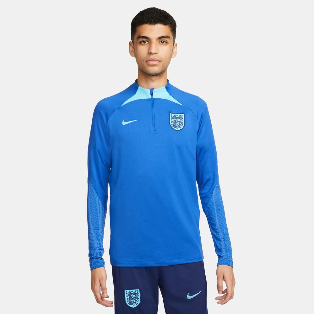 Haut d'entraînement de football en maille Dri-FIT pour homme Nike Angleterre (ENT) Strike - Jeu Royal/Bleu Fureur/Bleu Fureur