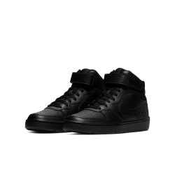 CD7782-001 - Baskets enfant Nike Court Borough Mid 2 - Noir/Noir/Noir