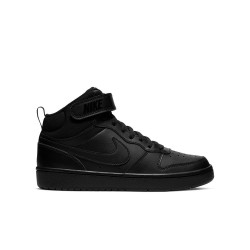CD7782-001 - Nike Court Borough Mid 2 children's sneakers - Black/Black/Black