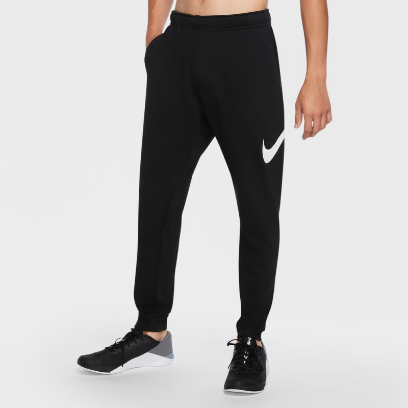 Nike Dri-FIT Mens Tapered Training Pants - Black/White - CU6775-010