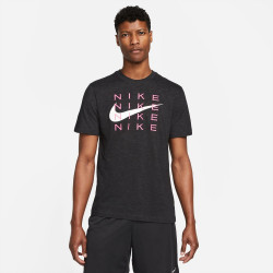 DM5694-010 - Nike Dri-FIT Men's T-Shirt - Black/Smoke Gray