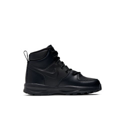 BQ5373-001 - Nike Manoa little child's high top shoes - Black/Black-Black