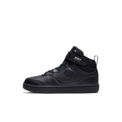 CD7783-001 - Nike Court Borough Mid 2 toddler shoes - Black/Black-Black