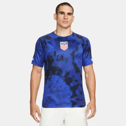 DN0705-454 - Nike Dri-FIT United States (USA) Away 22/23 Stadium Football Shirt - Bright Blue/White