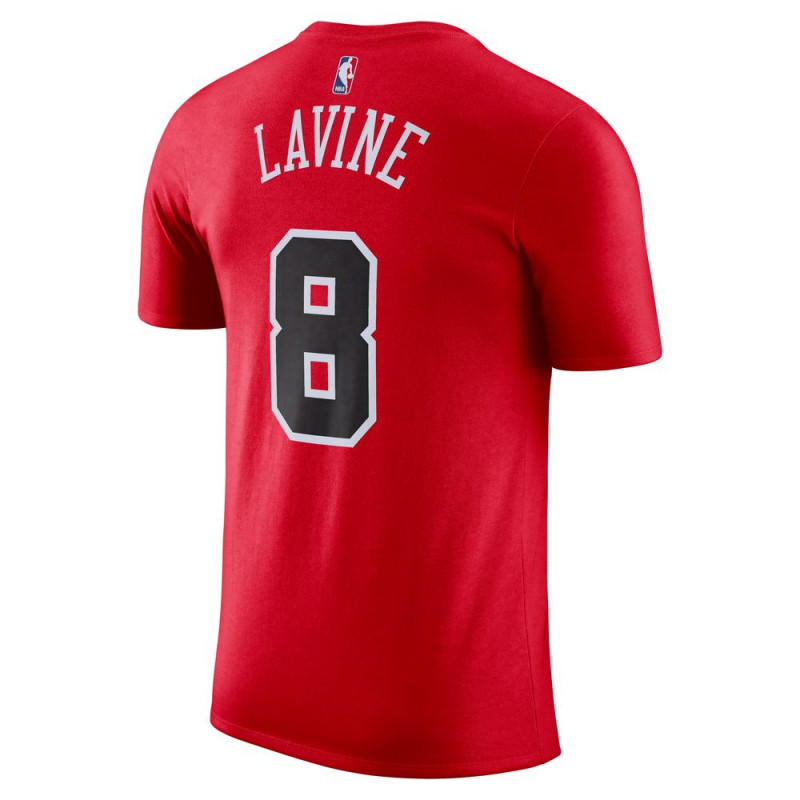 Men's Nike Chicago Bulls NBA T-Shirt - University Red/Lavine Zach