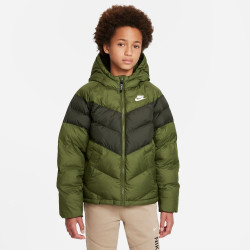 DX1264-326 - Nike Sportswear children's jacket - Rough Green/Sequoia/White