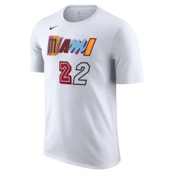 DV5996-101 - T-shirt homme Nike Miami Heatsmi Heat City Edition - White/Butler Jimmy