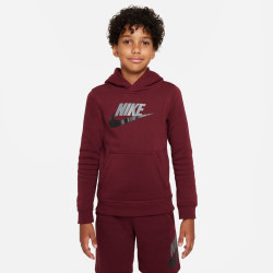 CJ7861-639 - Sweat capuche enfant Nike Sportswear Club Fleece - Dark Beetroot/Smoke Grey/Black