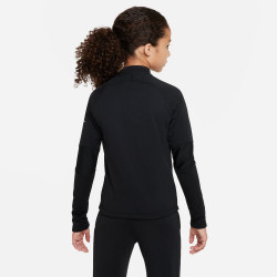 DC9154-011 - Nike Therma-FIT Academy Winter Warrior children's football training top - Black/Reflective Silver