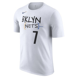 DV5975-101 - T-shirt homme Nike Brooklyn Nets City Edition - White/Durant Kevin