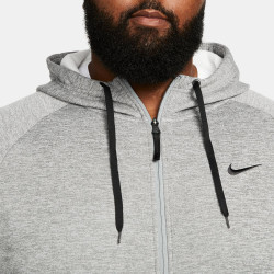 DQ4830-063 - Nike Therma-FIT Men's Hooded Jacket - Dark Gray Heather/Particle Grey/Black