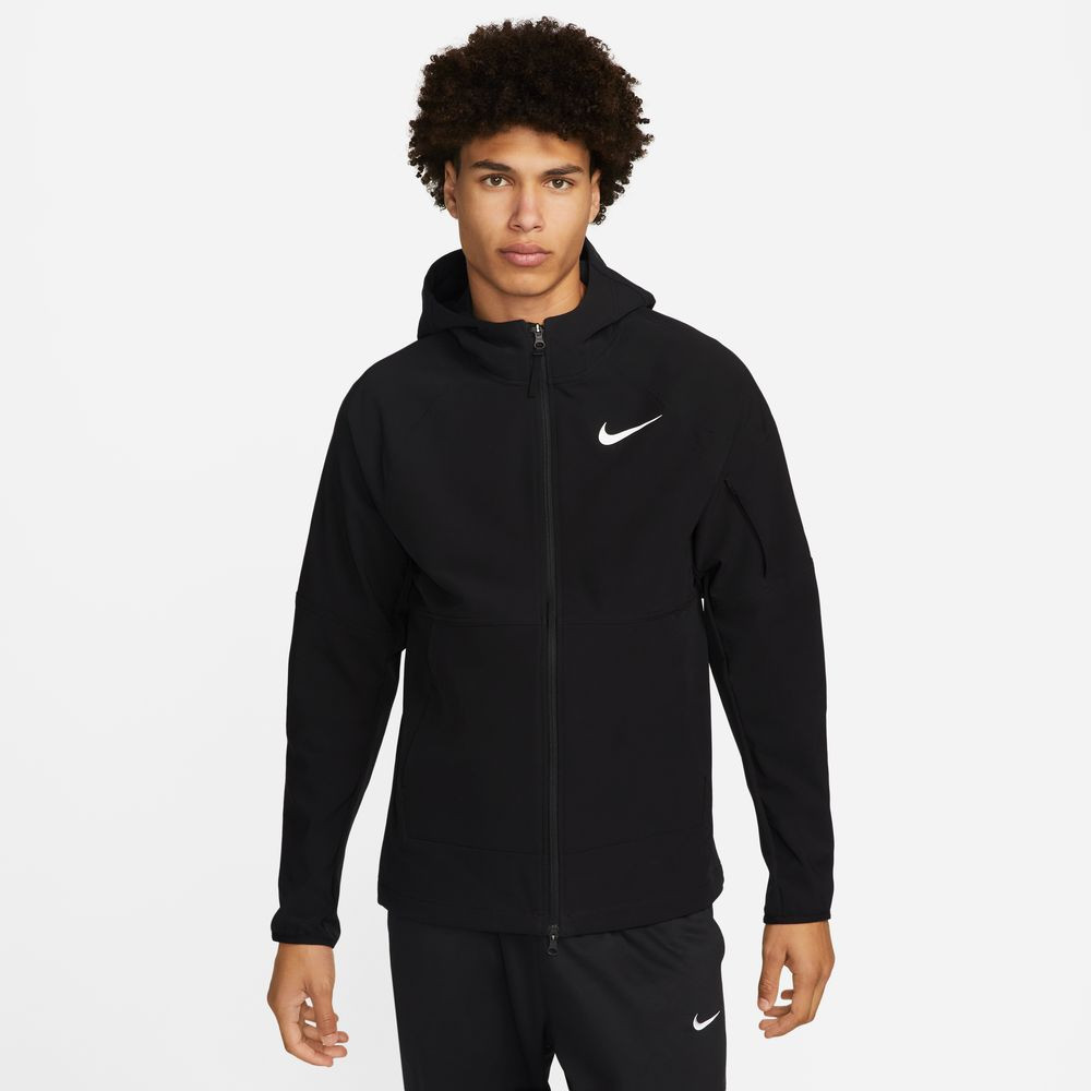 Veste de fitness d'hiver pour homme Nike Pro Flex Vent Max - Noir/Blanc