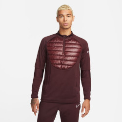 DC9168-652 - Nike Therma-FIT Academy Winter Warrior Football Training Top - Burgundy Crush/Reflective Silver