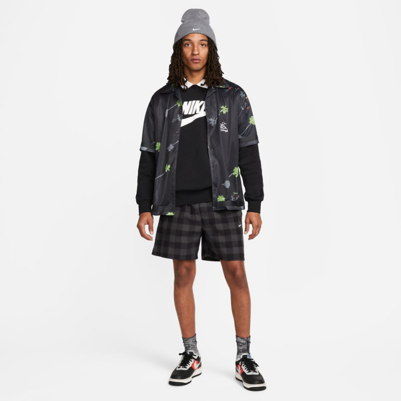 Nike Sportswear Club Fleece Men's Printed Sweatshirt - Black