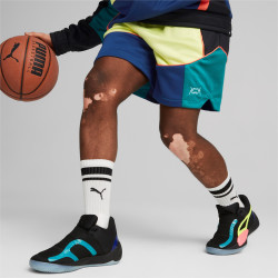 Chaussures de basketball pour homme Puma Rise Nitro - Puma Black/Sunset Glow - 377012 03
