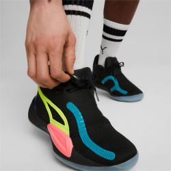 Chaussures de basketball pour homme Puma Rise Nitro - Puma Black/Sunset Glow - 377012 03