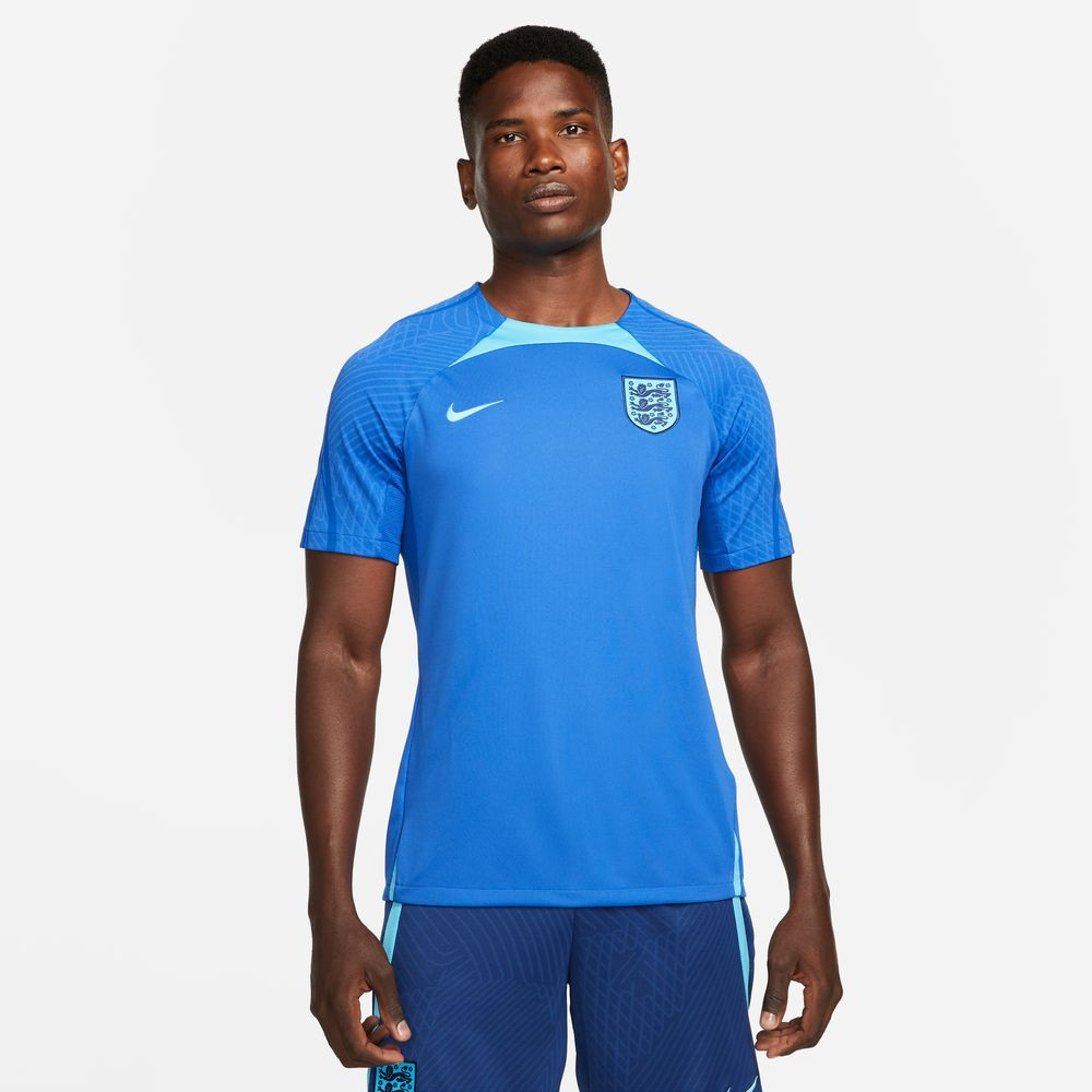 Haut de football à manches courtes Dri-FIT pour homme Nike Angleterre (ENT) Strike - Jeu Royal/Bleu Fureur/Bleu Fureur