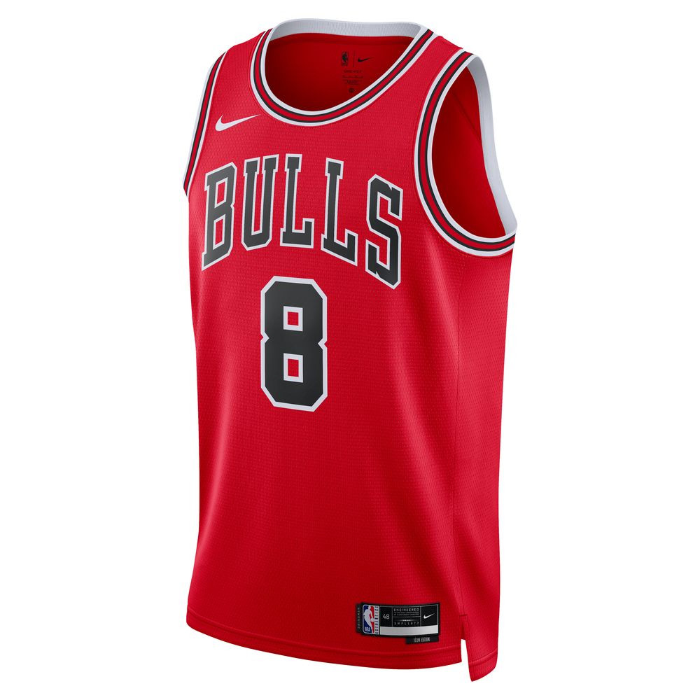 Maillot de basketball NBA pour homme Nike Chicago Bulls Swingman Icon 22 - Université Rouge/Lavine Zach